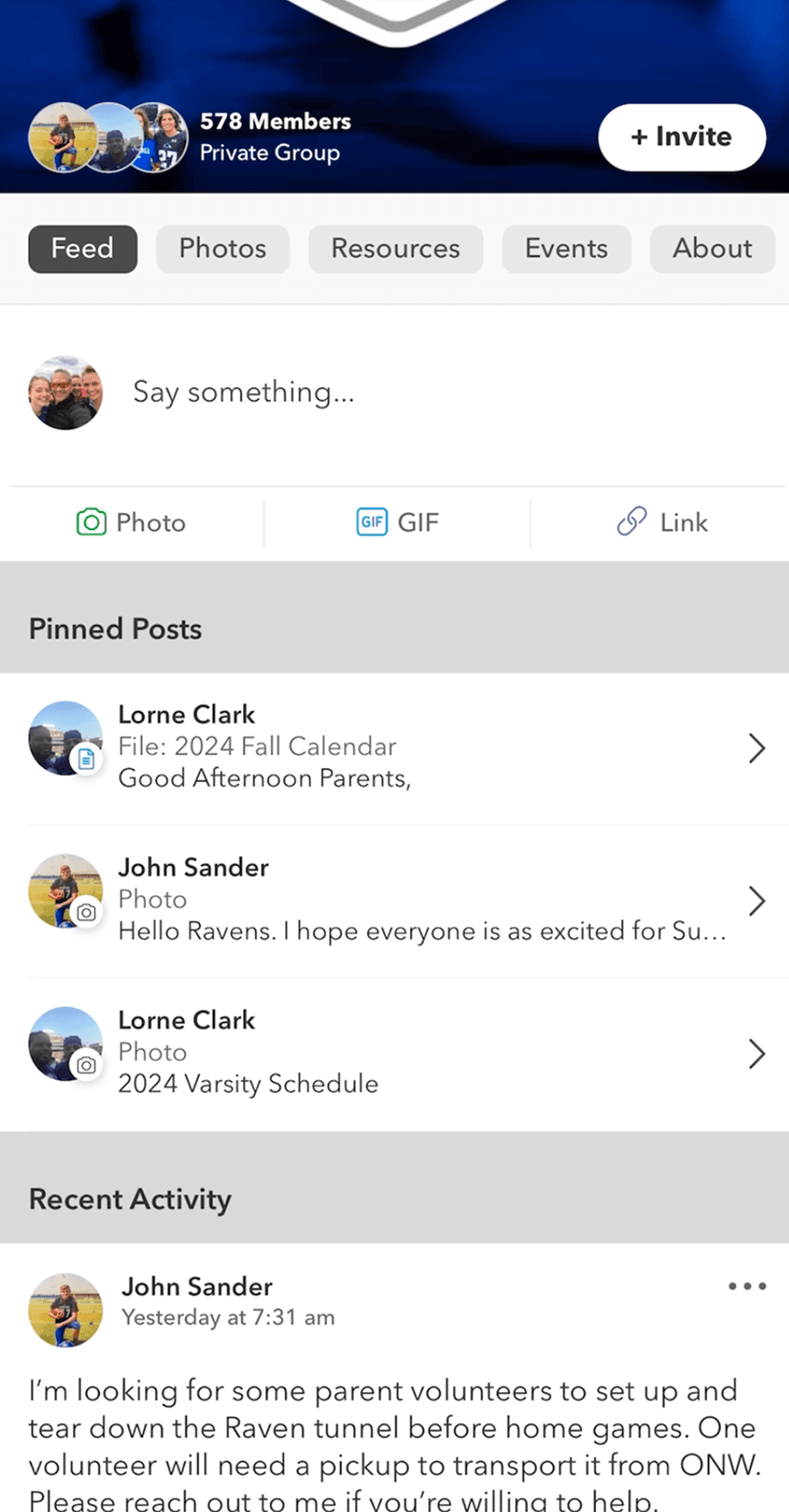 Ravens Football Team